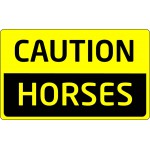caution horses 