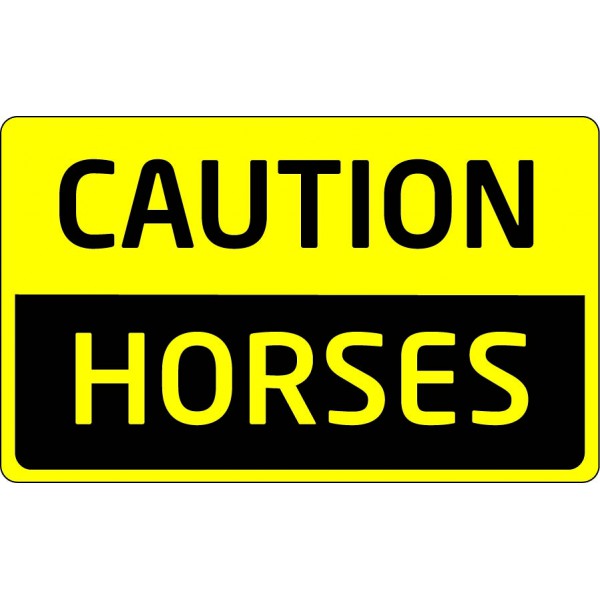 caution horses 